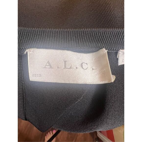 A.L.C. Scoop Neck Black Tank Pleated Dress Size XS - Picture 6 of 6